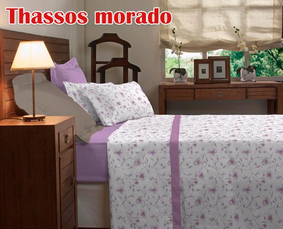 Foto Juego de cama Thassos morado de Casa Deco - 135 cm Morado
