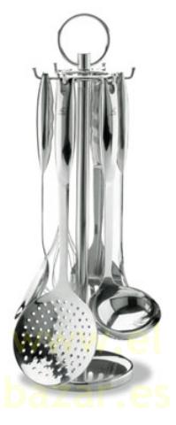 Foto Juego de cocina 6 piezas milenium acero inoxidable