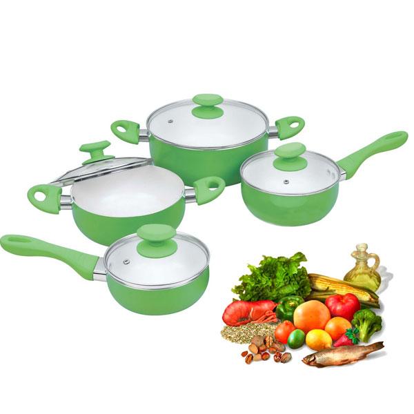 Foto Juego de Cocina Ceramic Pan 8 Piezas