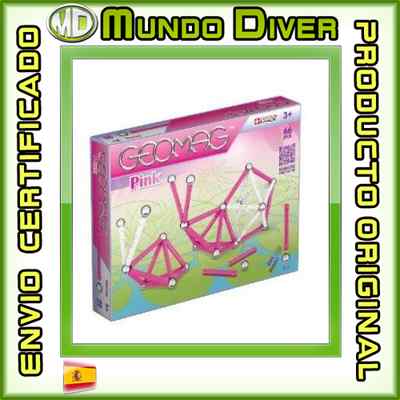 Foto Juego De Construcción (66 Piezas) Geomag 053 - Nuevo - Rosa Chicas Magnético