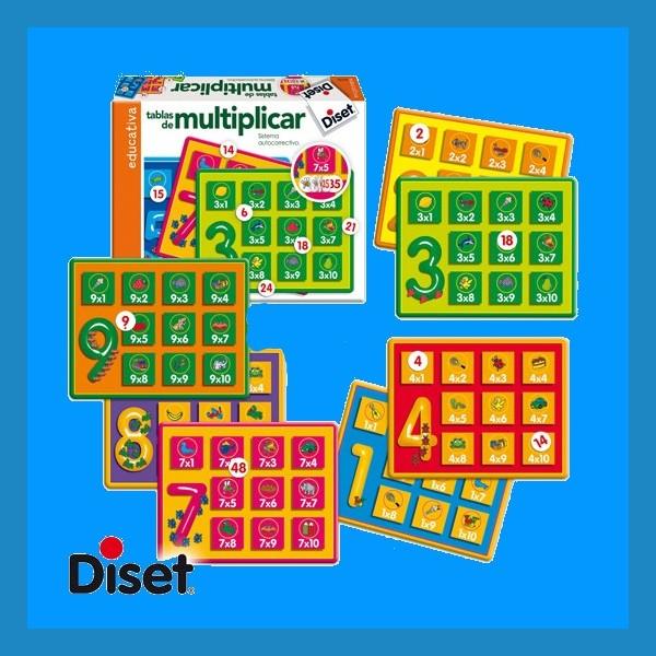 Foto Juego diset didactico tablas de multiplicar