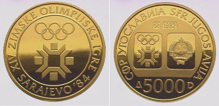Foto Jugoslawien 5000 Coinsa Gold 1982