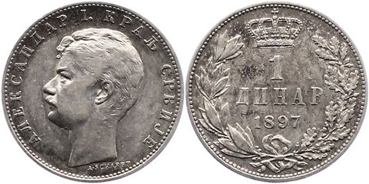 Foto Jugoslawien-Serbien Coins 1897