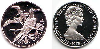 Foto Jungferninseln British Vergin Islands 1 Dollar 1974