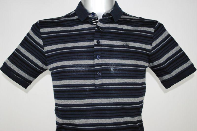 Foto Junk De Luxe Blue Striped Polo Shirt