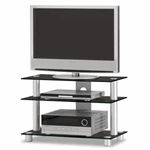 Foto Just-racks® Tv8553 Aluminio Mesa Negro