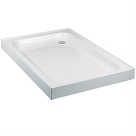 Foto Just Trays Ultracast Rectangular 4 Up-Stand Shower Tray White - 1000 x