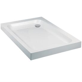 Foto Just Trays Ultracast Rectangular Flat Top Shower Tray White - 800 x 70