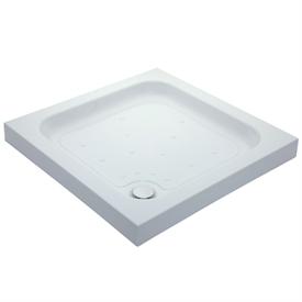 Foto Just Trays Ultracast Square Flat Top Shower Tray White - 700 x 700 mm