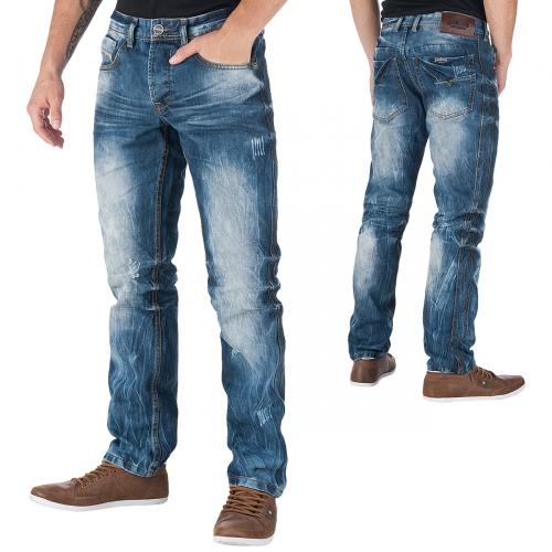 Foto Justing Jeans Optik Jeans desgastadoed azul talla W 32 (aprox. 85cm)