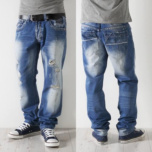 Foto Justing Jeans VIP Straight Fit Jeans Light Blue