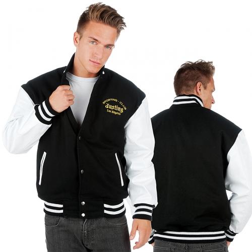 Foto Justing pantalón vaquero College Chaqueta negra/blanca talla S