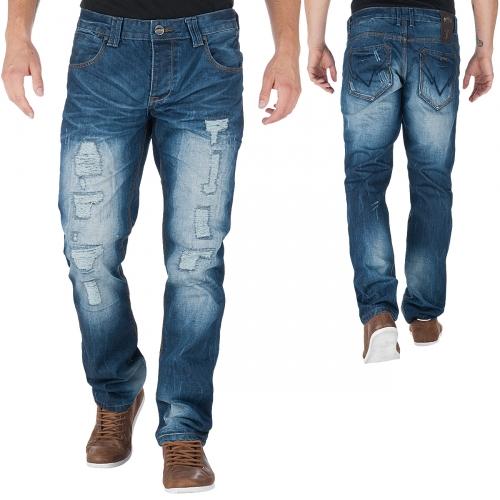 Foto Justing vaquero Destroy vaquero azul talla W 32 (aprox. 85cm)