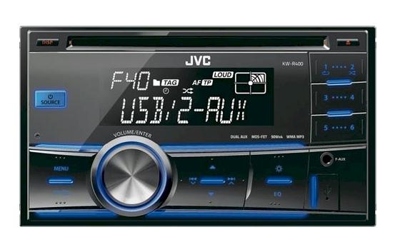 Foto JVC KW R400E, autoradio doble DIN, CD, MP3, USB, AUX