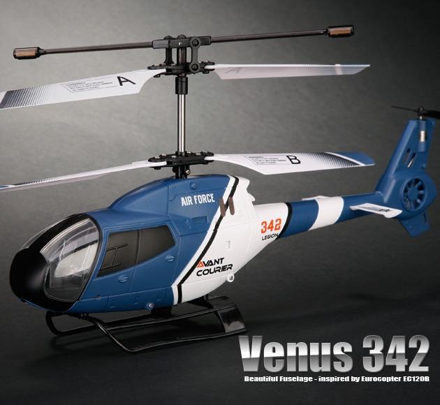 Foto JXD Mini RC helicóptero socorrista w / Gyro (azul)