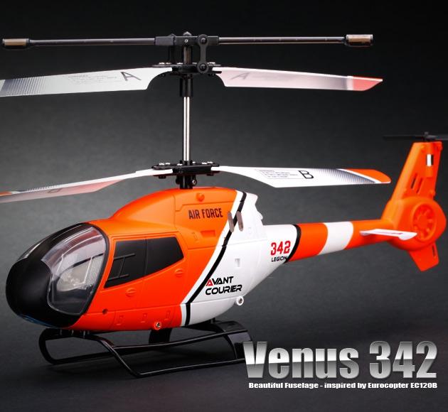 Foto JXD Mini RC helicóptero socorrista w / Gyro (naranja)
