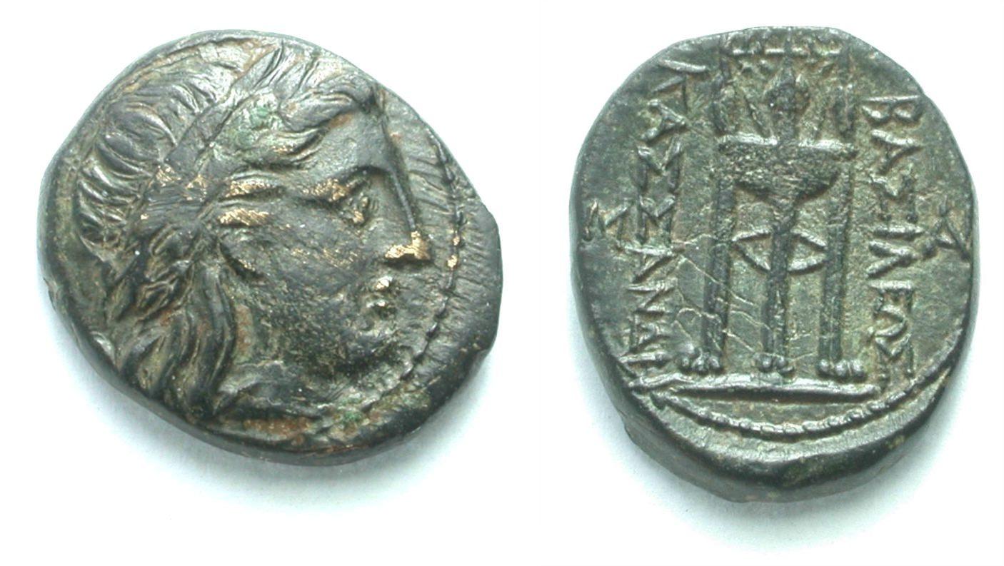 Foto KÖNige Von Makedonien Bronze 306-297 v Chr