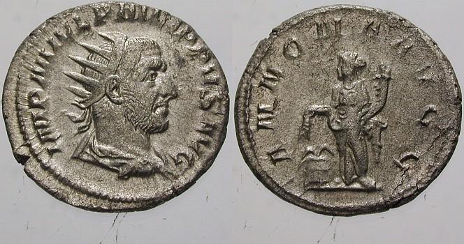 Foto Kaiserliche Prägungen Antoninian 245/247, Rom