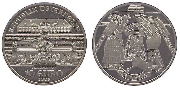 Foto Kaiserreich Österreich 10 Euro 2003