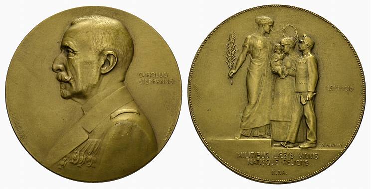 Foto Kaiserreich ÖSterreich Bronzemedaille (A Hartig) 1915