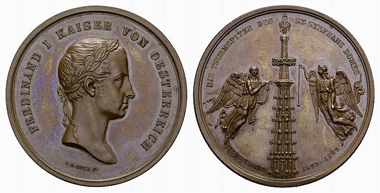 Foto Kaiserreich ÖSterreich Bronzemedaille (I B Roth) 1843