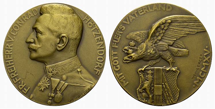 Foto Kaiserreich ÖSterreich Bronzemedaille (Weinberger) 1915