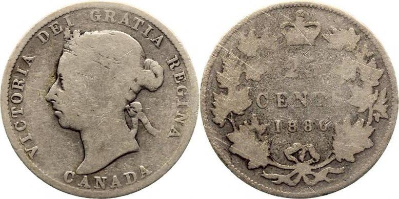 Foto Kanada 25 Cents 1886