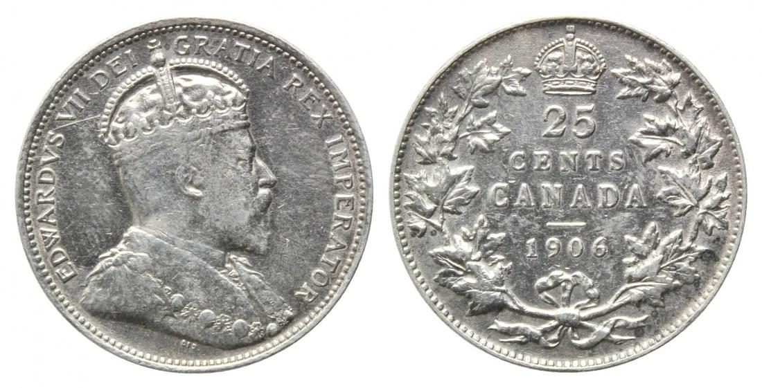 Foto Kanada, 25 Cents 1906,