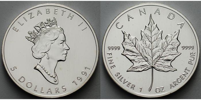 Foto Kanada 5 $ 1991
