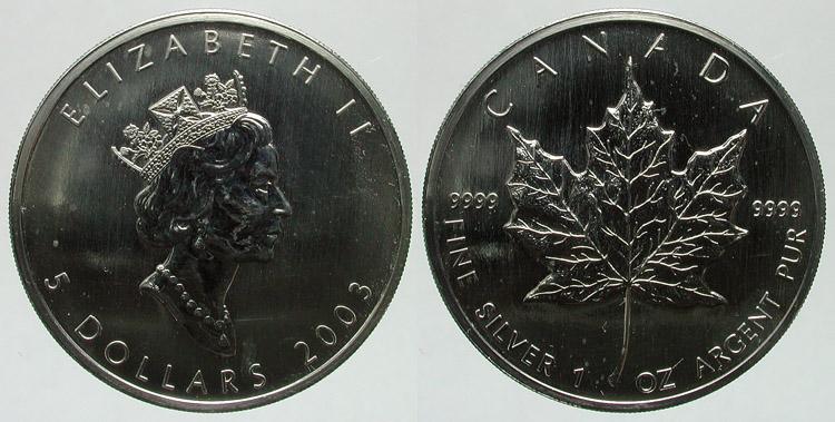 Foto Kanada 5 Dollar 2003