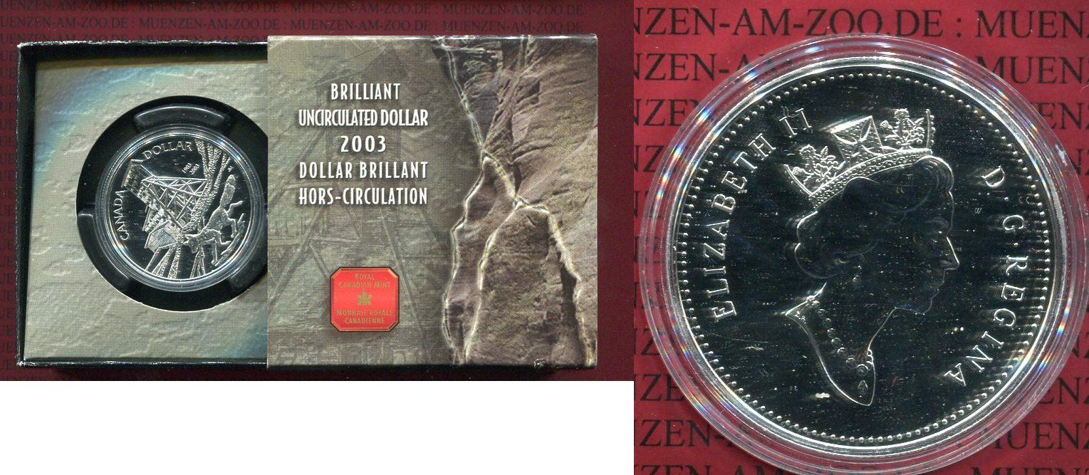 Foto Kanada, Canada 1 Dollar Silbermünze Pl 2003