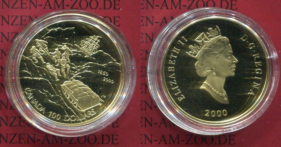 Foto Kanada, Canada 100 Dollars Gold 2000