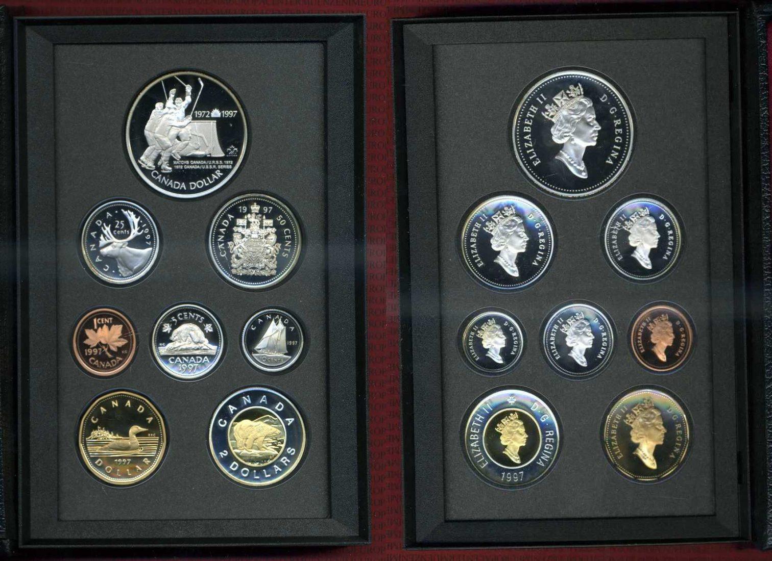 Foto Kanada, Canada Kursmünzensatz mit Silberdollar Special 1997