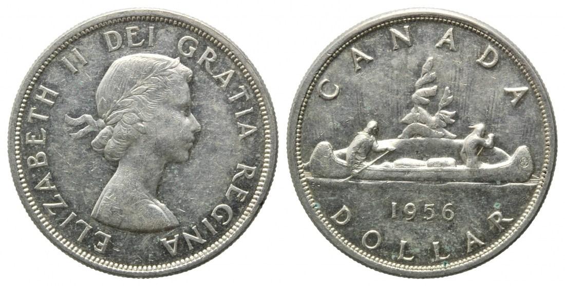 Foto Kanada, Dollar 1956, Kanu,