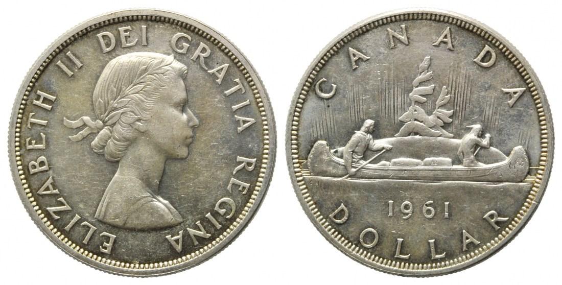 Foto Kanada, Dollar 1961, Kanu,
