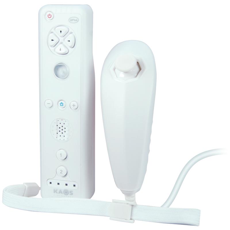 Foto KAOS Total Controller Motion Plus+Nunchaku Blanco Wii/Wii U
