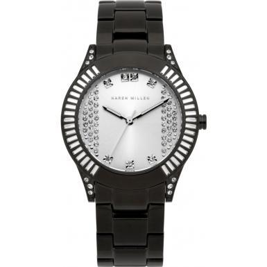 Foto Karen Millen Ladies Black Silver Watch Model Number:K114