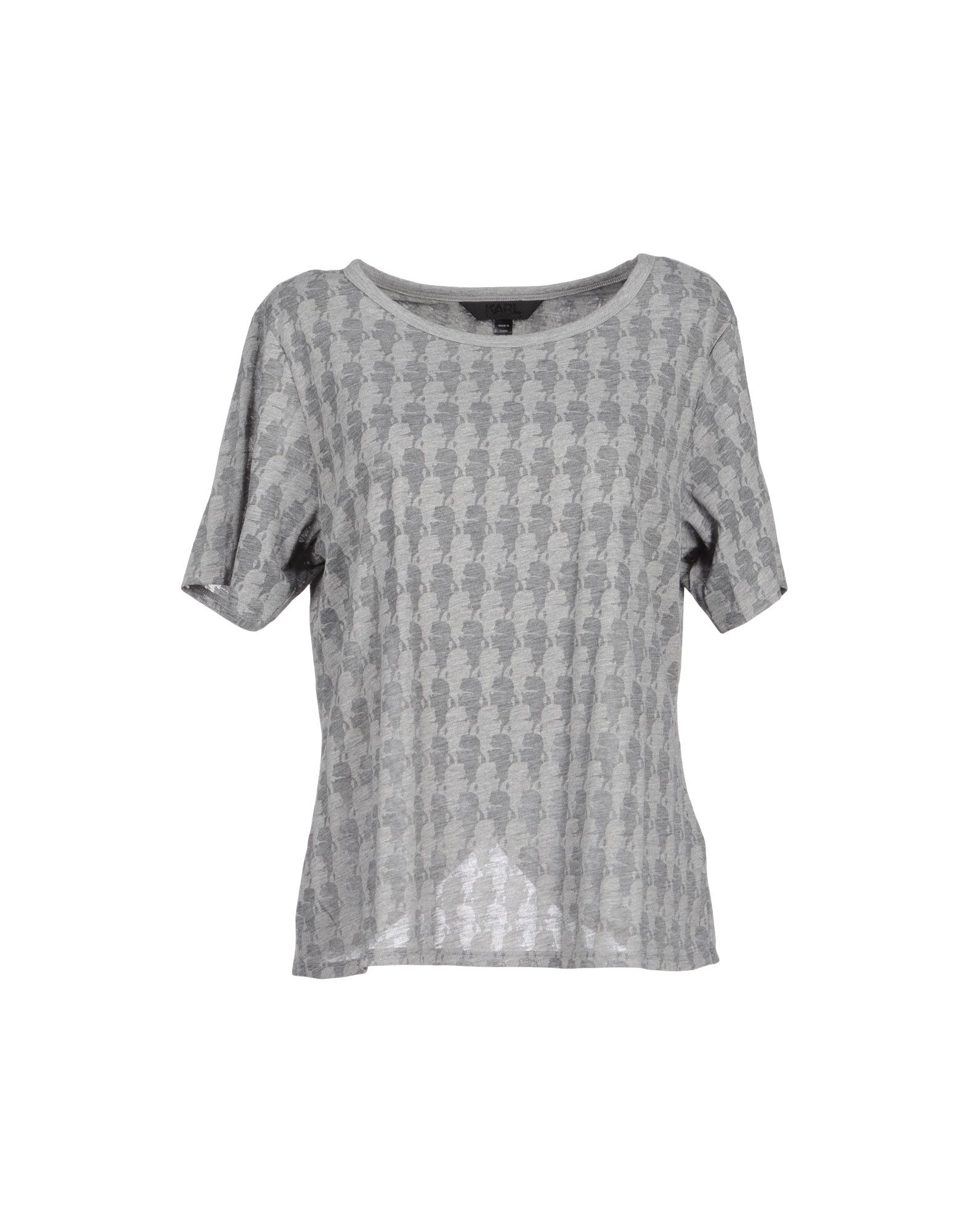 Foto Karl By Karl Lagerfeld Camisetas De Manga Corta Mujer Gris