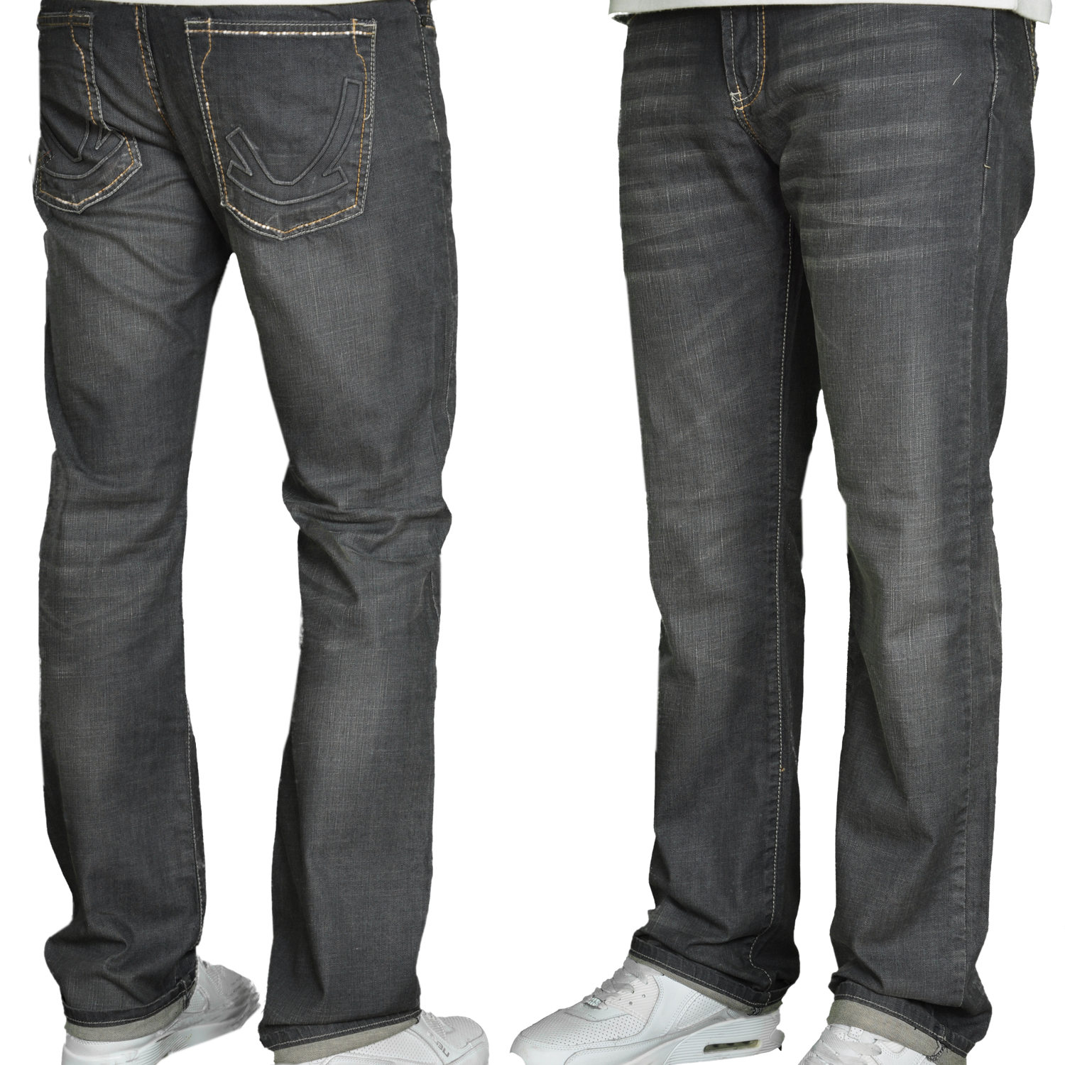 Foto Karl Kani Basic Fit Comfort Comfort Fit Jeans Gris Oscuro