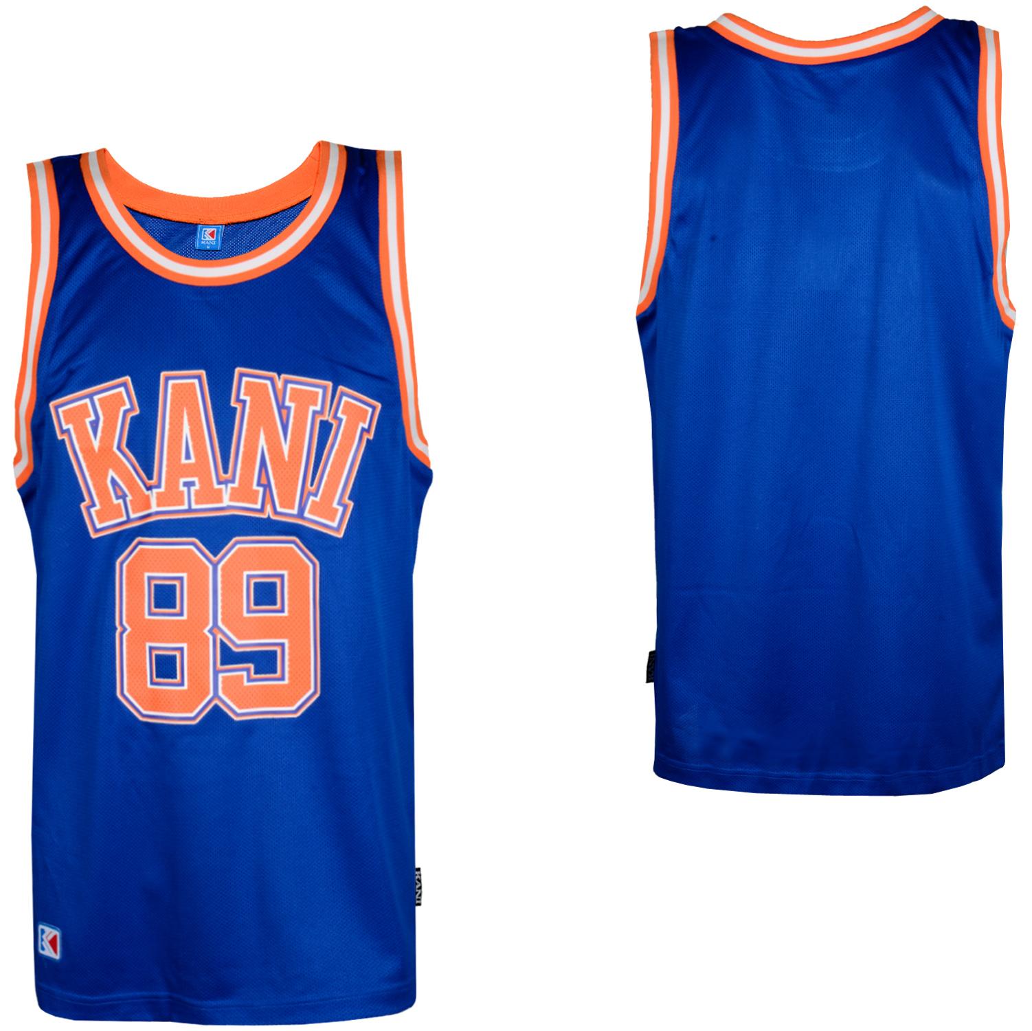 Foto Karl Kani League Mvp Basketball Jersey Hombres Camisetas Azul