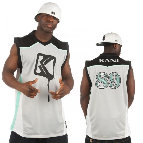 Foto Karl Kani recto Grindin Streetball marrónk Top Light gris talla L