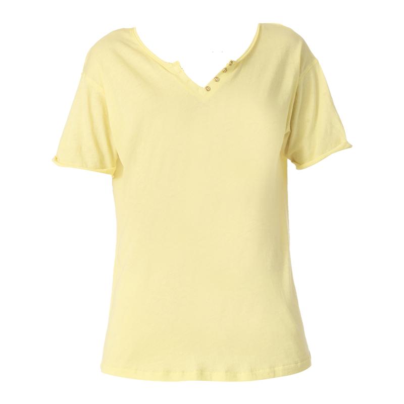 Foto Karl Marc John Camiseta de mangas cortas - terence - Amarillo