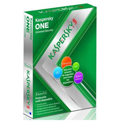 Foto Kaspersky one 3 licencias unviversal security proteccion multi disposi