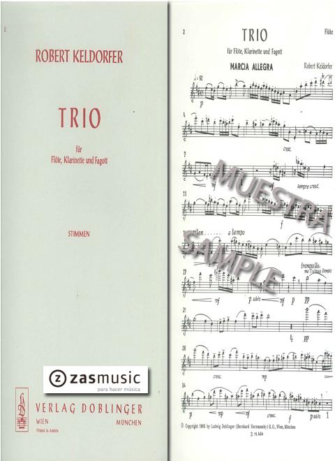 Foto keldorfer, robert (1901-1980): trio für fl., kl., fg.