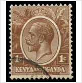Foto Kenya and uganda 1922 king george v 1c scott 18 sg 76 used
