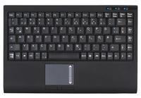 Foto KeySonic ACK-540U+ - wired usb mini keyboard built in touchpad black