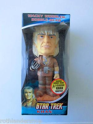 Foto Khan. Wacky Wobbler Booble-head. Star Trek. Oficial. Funko. Nuevo