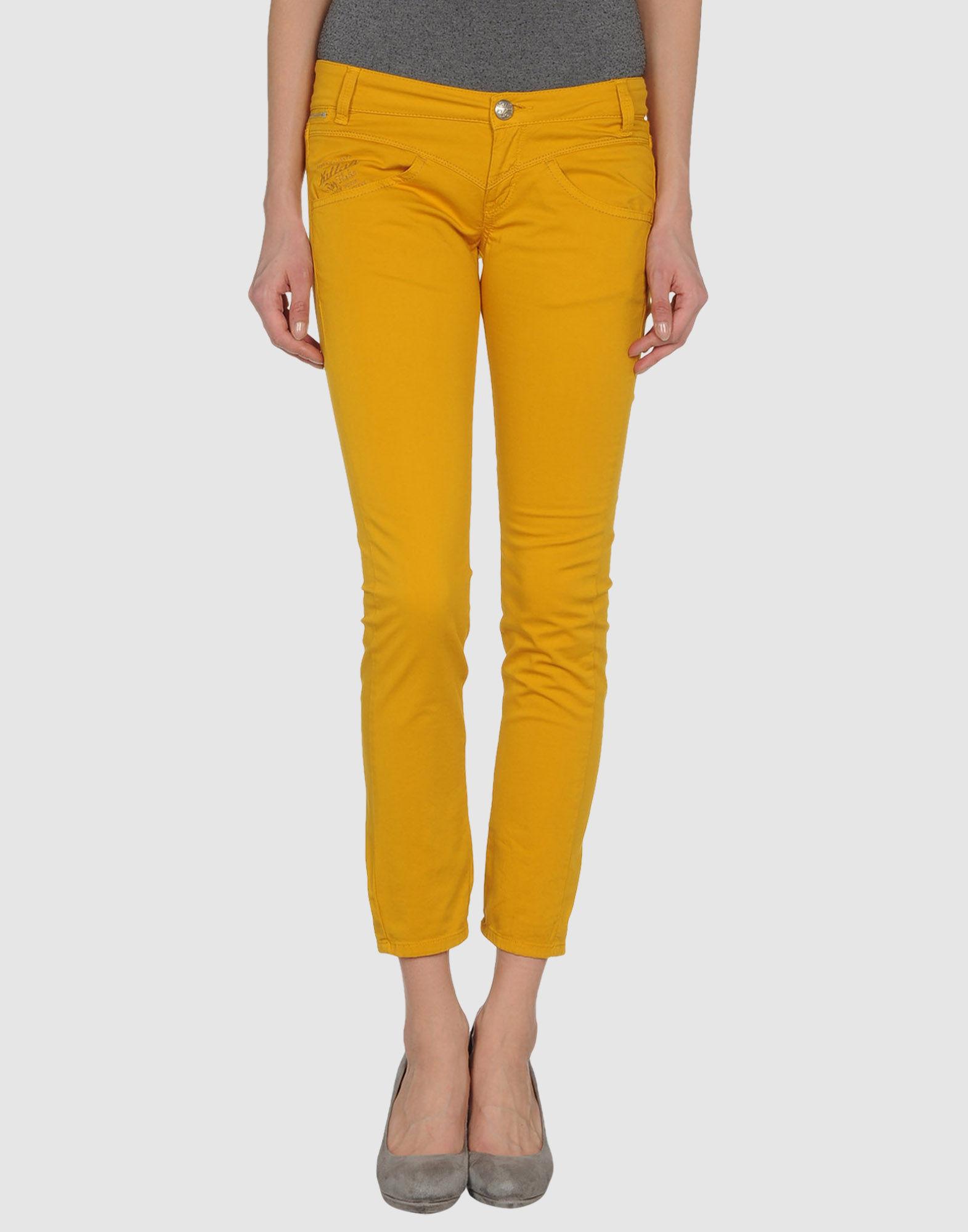 Foto Killah Pantalones Piratas Mujer Ocre