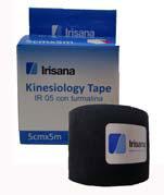 Foto Kinesiology Tape Irisana con turmalina cinta negra 5cmx5m