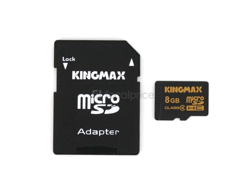 Foto Kingmax 8GB Class4 TF Micro-SDHC (Negro)